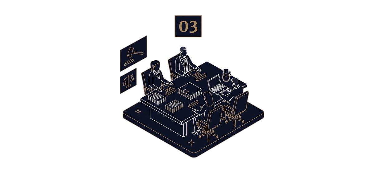 Step 03: Negotiate & Fight illustration